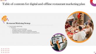 Digital And Offline Restaurant Marketing Plan Powerpoint Presentation Slides Image Graphical