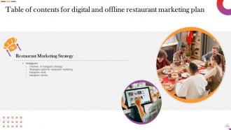 Digital And Offline Restaurant Marketing Plan Powerpoint Presentation Slides Editable Graphical
