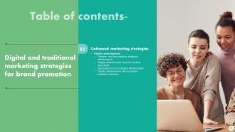 Digital And Traditional Marketing Strategies For Brand Promotion MKT CD V Template Designed