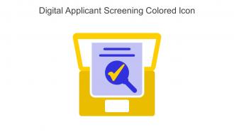 Digital Applicant Screening Colored Icon In Powerpoint Pptx Png And Editable Eps Format