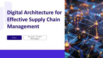 Digital Architecture For Effective Supply Chain Management PPT PowerPoint AT