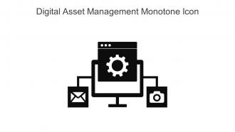 Digital Asset Management Monotone Icon In Powerpoint Pptx Png And Editable Eps Format