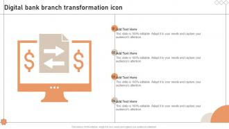 Digital Bank Branch Transformation Icon