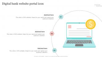 Digital Bank Website Portal Icon