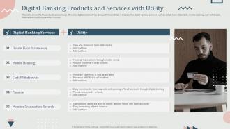 Digital Banking Products And Services With Utility