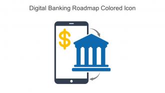 Digital Banking Roadmap Colored Icon In Powerpoint Pptx Png And Editable Eps Format