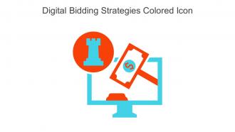 Digital Bidding Strategies Colored Icon In Powerpoint Pptx Png And Editable Eps Format