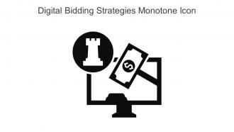 Digital Bidding Strategies Monotone Icon In Powerpoint Pptx Png And Editable Eps Format