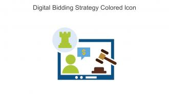 Digital Bidding Strategy Colored Icon In Powerpoint Pptx Png And Editable Eps Format