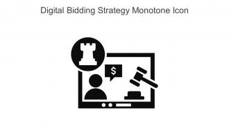 Digital Bidding Strategy Monotone Icon In Powerpoint Pptx Png And Editable Eps Format