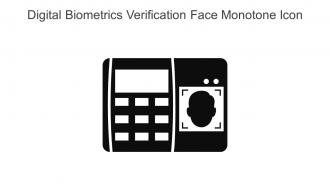 Digital Biometrics Verification Face Monotone Icon In Powerpoint Pptx Png And Editable Eps Format