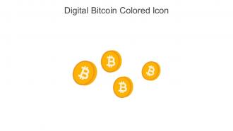 Digital Bitcoin Colored Icon In Powerpoint Pptx Png And Editable Eps Format