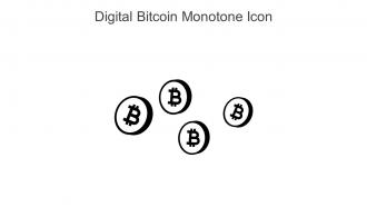 Digital Bitcoin Monotone Icon In Powerpoint Pptx Png And Editable Eps Format