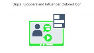 Digital Bloggers And Influencer Colored Icon In Powerpoint Pptx Png And Editable Eps Format