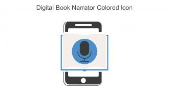 Digital Book Narrator Colored Icon In Powerpoint Pptx Png And Editable Eps Format