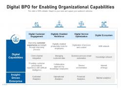Digital bpo for enabling organizational capabilities