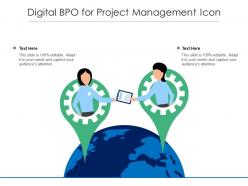 Digital BPO For Project Management Icon