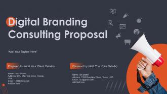 Digital Branding Consulting Proposal Powerpoint Presentation Slides