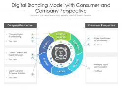 Digital branding model with consumer and company perspective