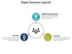 Digital business agenda ppt powerpoint presentation show influencers cpb