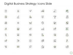 Digital Business Strategy Icons Slide Ppt Outline Sample