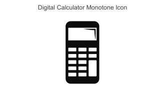 Digital Calculator Monotone Icon In Powerpoint Pptx Png And Editable Eps Format