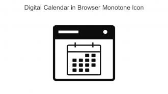 Digital Calendar In Browser Monotone Icon In Powerpoint Pptx Png And Editable Eps Format