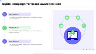 Digital Campaign For Brand Awareness Icon