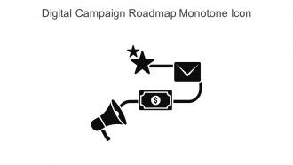 Digital Campaign Roadmap Monotone Icon In Powerpoint Pptx Png And Editable Eps Format