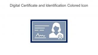 Digital Certificate And Identification Colored Icon In Powerpoint Pptx Png And Editable Eps Format