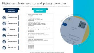 Digital Certificate Security And Privacy Measures