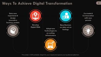 Digital change powerpoint presentation slides