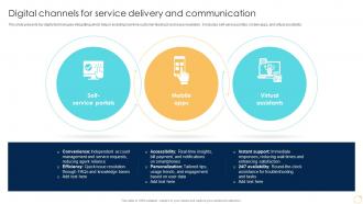 Digital Channels For Service Delivery And Communication Enabling Growth Centric DT SS