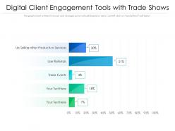 Digital client engagement tools with trade shows