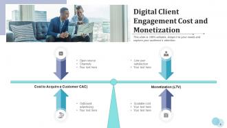 Digital Client Marketing Strategies Process Engagement Awareness Monetization