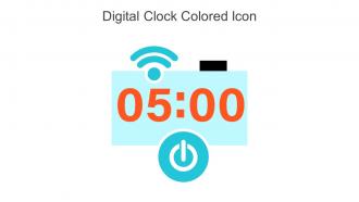 Digital Clock Colored Icon In Powerpoint Pptx Png And Editable Eps Format