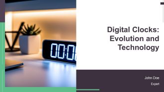Digital Clocks Evolution And Technology PPT Template AT