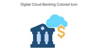 Digital Cloud Banking Colored Icon In Powerpoint Pptx Png And Editable Eps Format