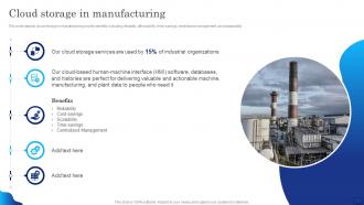 Digital Cloud It Cloud Storage In Manufacturing Ppt Show Example Topics