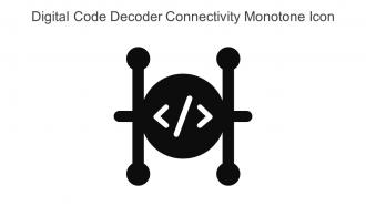 Digital Code Decoder Connectivity Monotone Icon In Powerpoint Pptx Png And Editable Eps Format