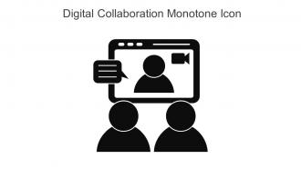 Digital Collaboration Monotone Icon In Powerpoint Pptx Png And Editable Eps Format