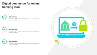Digital Commerce For Online Banking Icon
