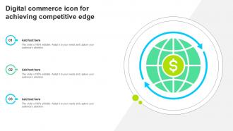Digital Commerce Icon For Achieving Competitive Edge