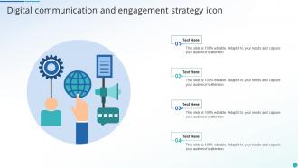 Digital Communication And Engagement Strategy Icon