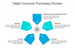 Digital consumer purchasing decision ppt powerpoint presentation slides ideas cpb