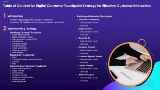 Digital Consumer Touchpoint Strategy For Effective Customer Interaction Complete Deck