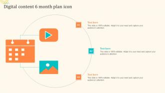 Digital Content 6 Month Plan Icon