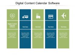 Digital content calendar software ppt powerpoint presentation background image cpb