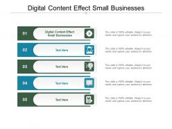 Digital content effect small businesses ppt powerpoint presentation show outline cpb