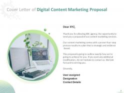Digital Content Marketing Proposal Powerpoint Presentation Slides